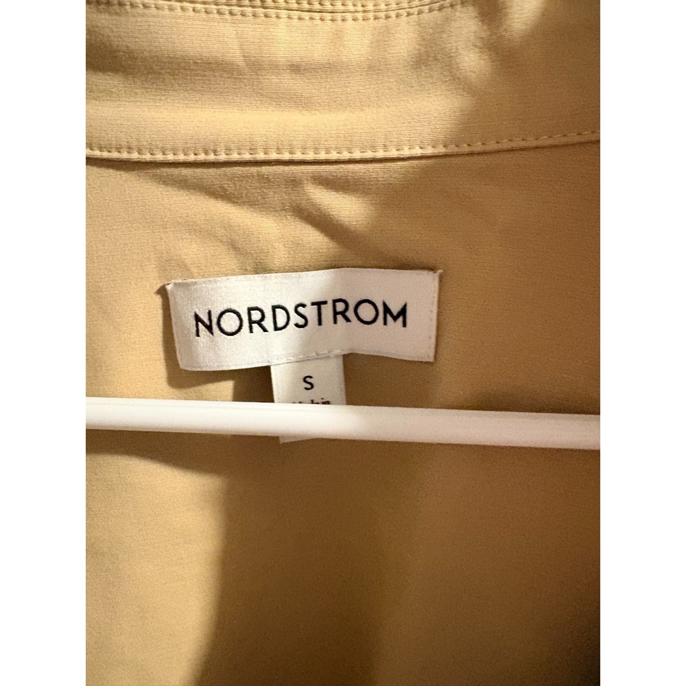 Beautiful Nordstrom Tan Crop Jacket with Pockets Sz S - Picture 2 of 9